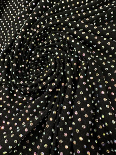 Lycra fantasía cristales f.negro