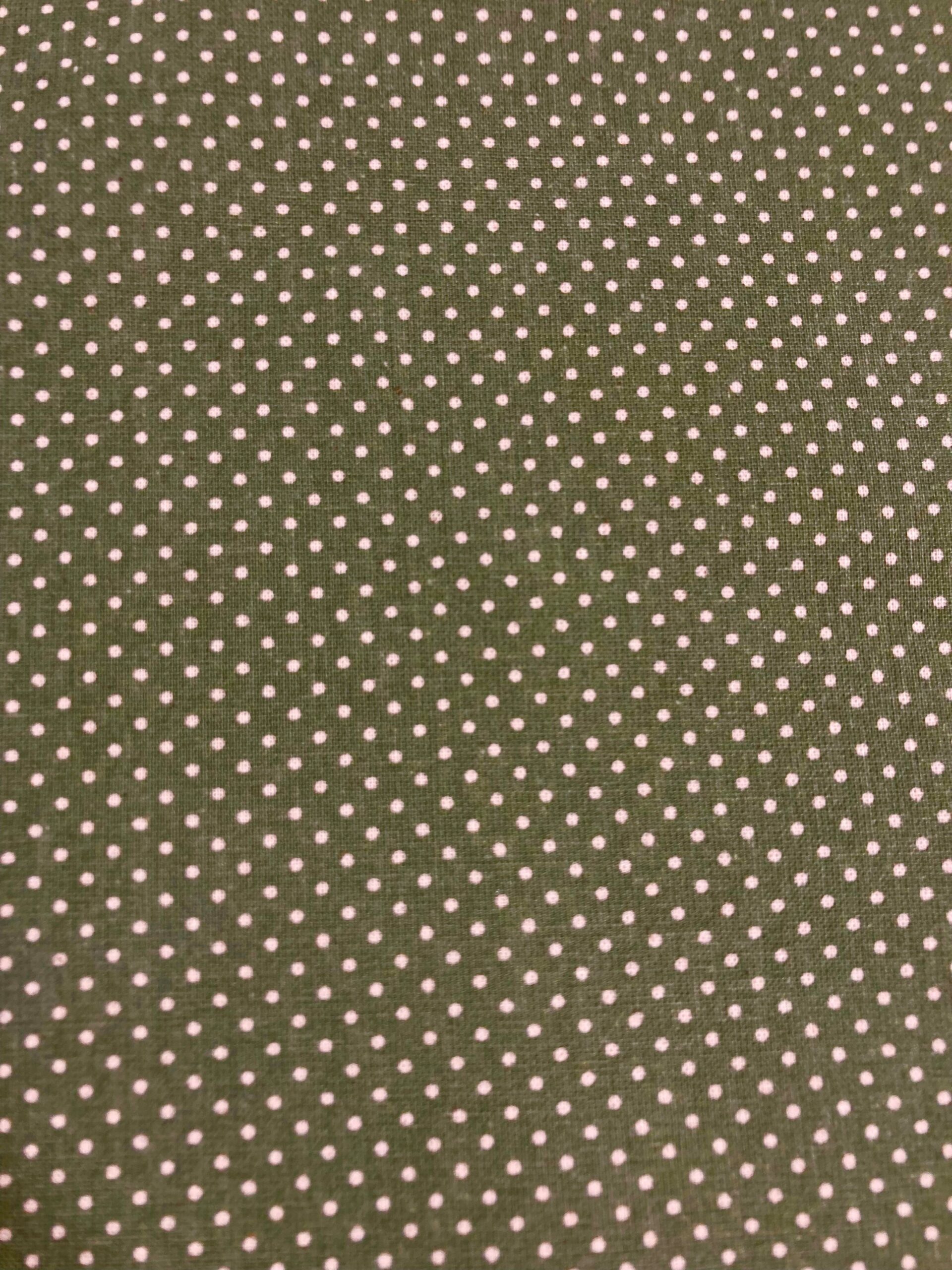 Algodón Mireia lunaritos verde