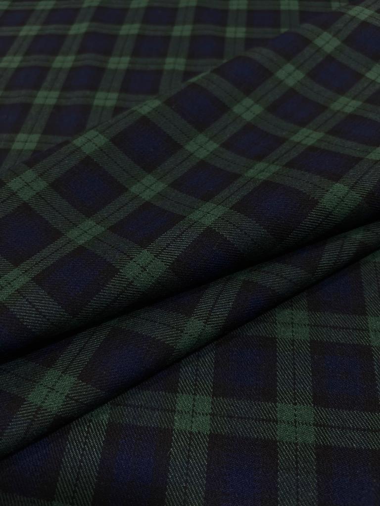 Cuadros escocés marino/verde