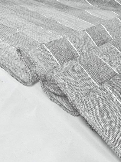 Visillo Thalía rayas gris