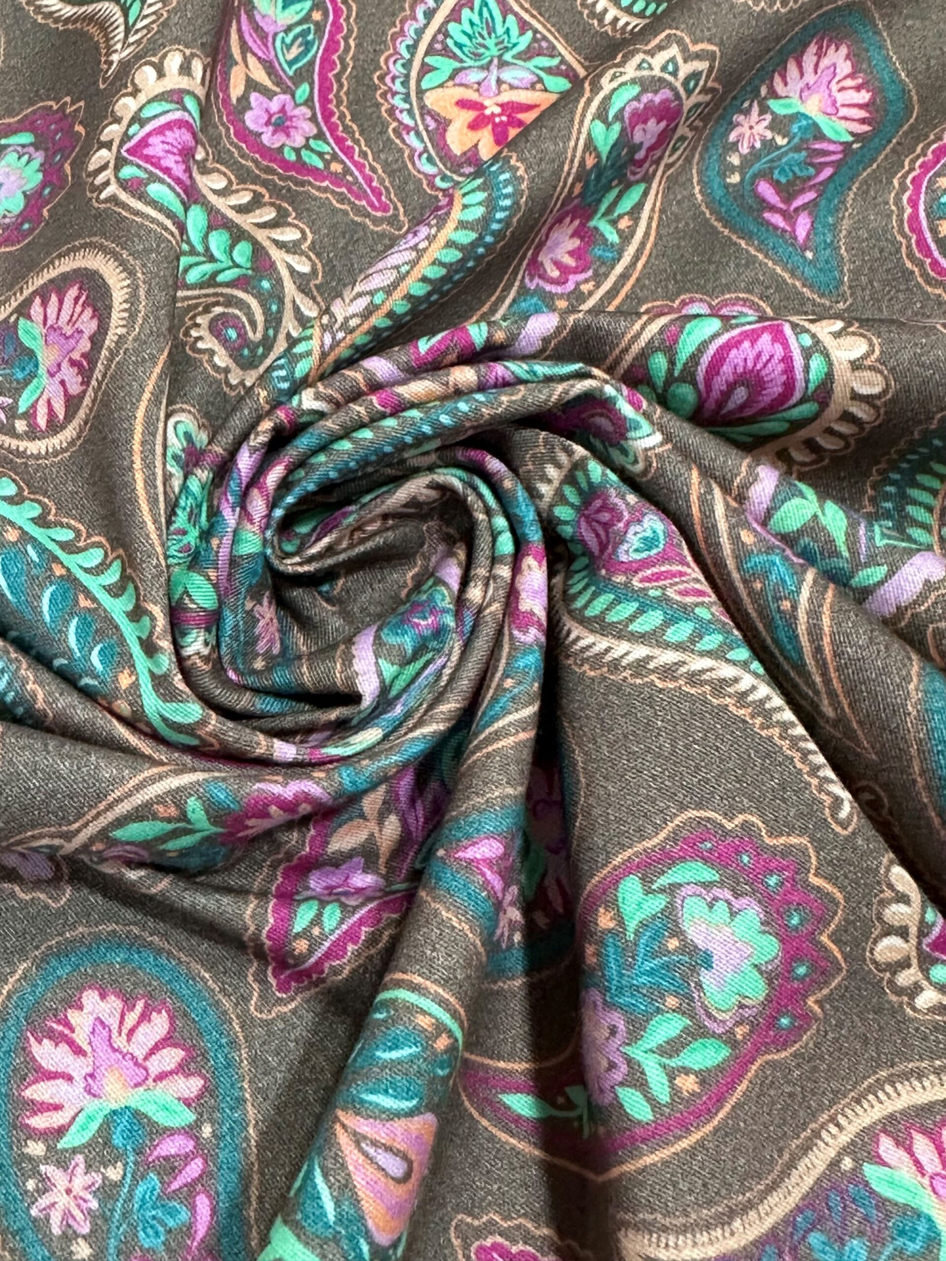 Gabardina elástica cachemir f. visón