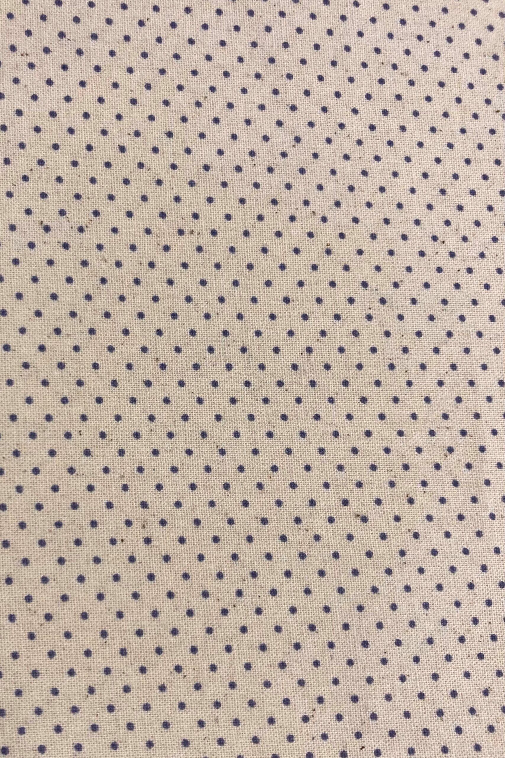 Algodón Mireia lunar azul f.beig