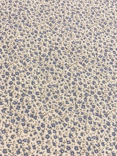 Algodón Mireia florecillas azul