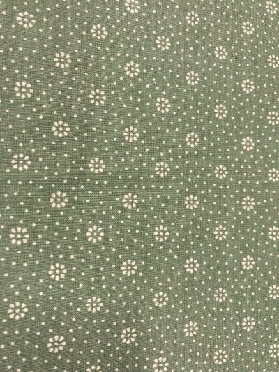 Algodón Mireia flor/lunar f.verde