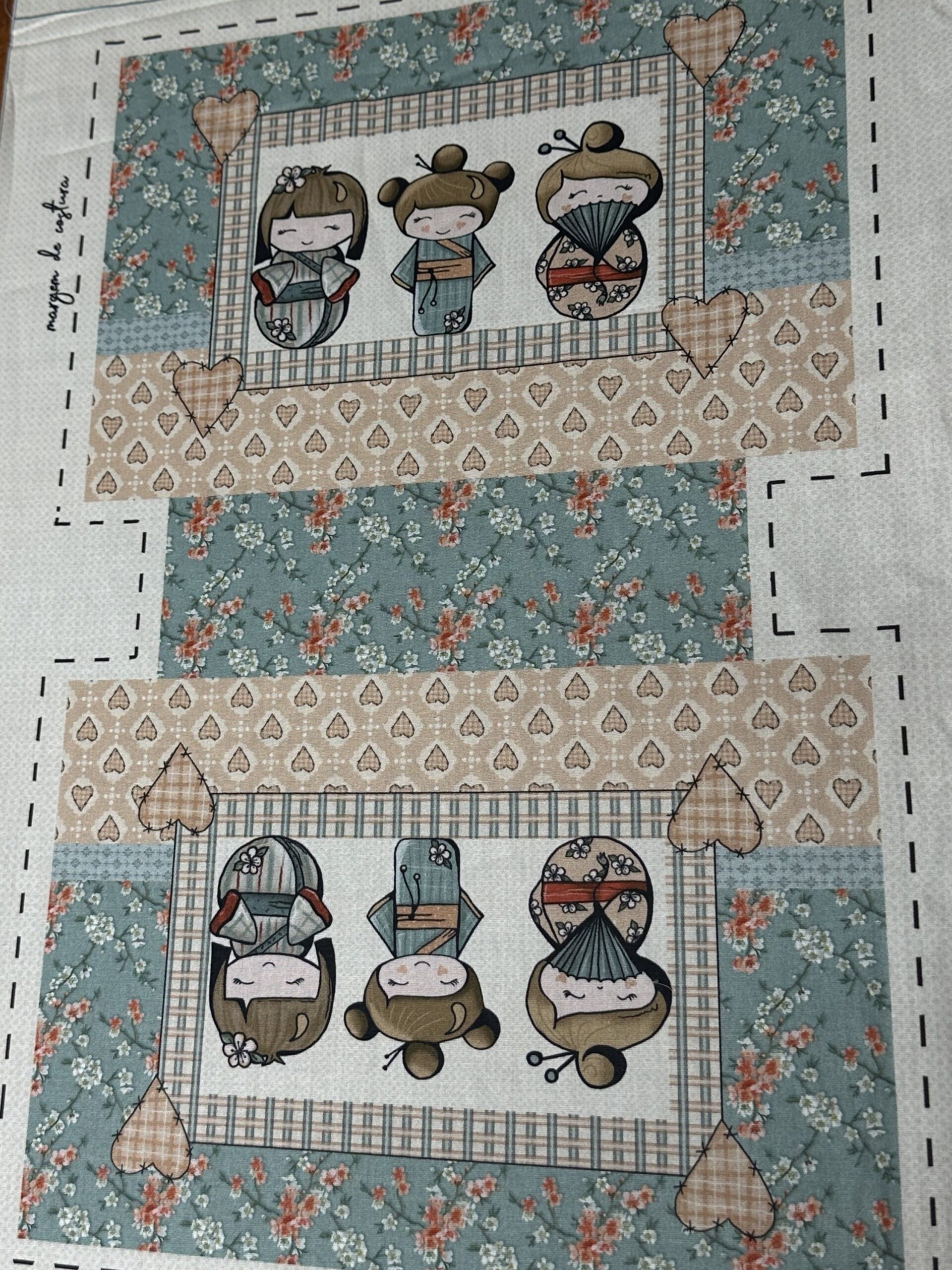 Panel algodón Geishas