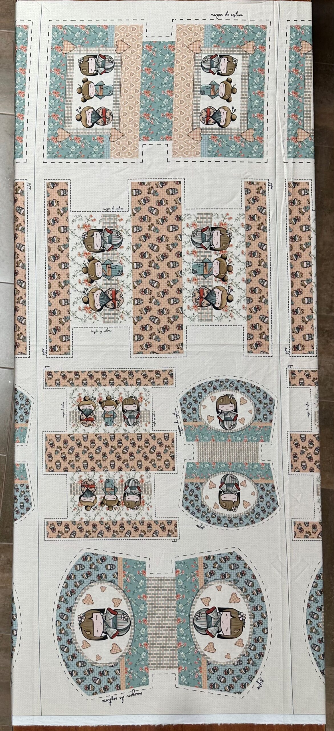 Panel algodón Geishas