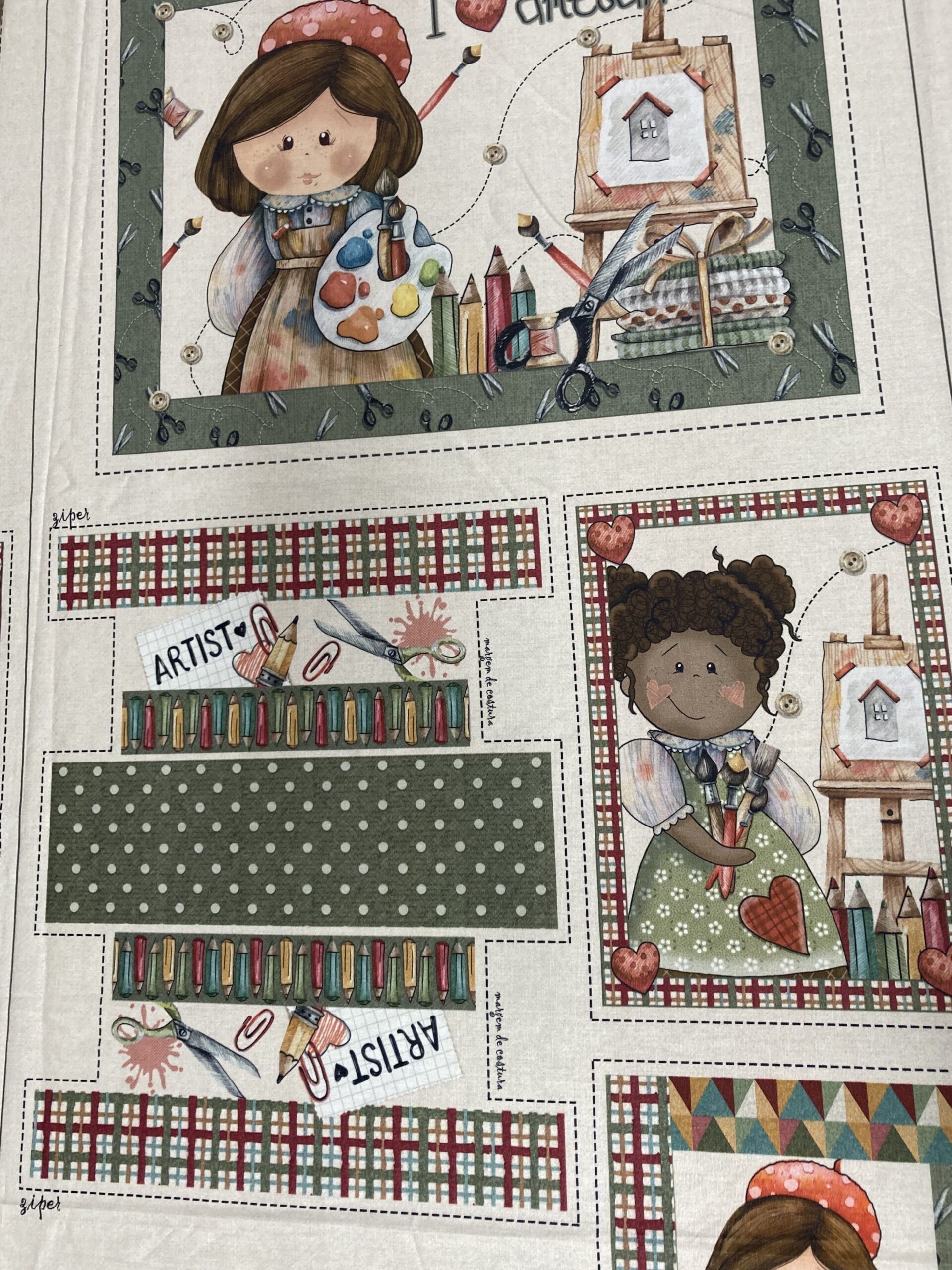 Panel algodón Pintora