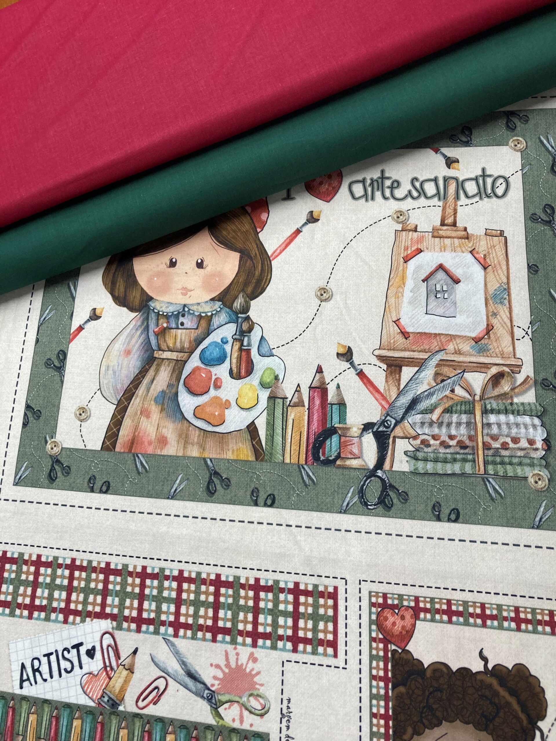 Panel algodón Pintora