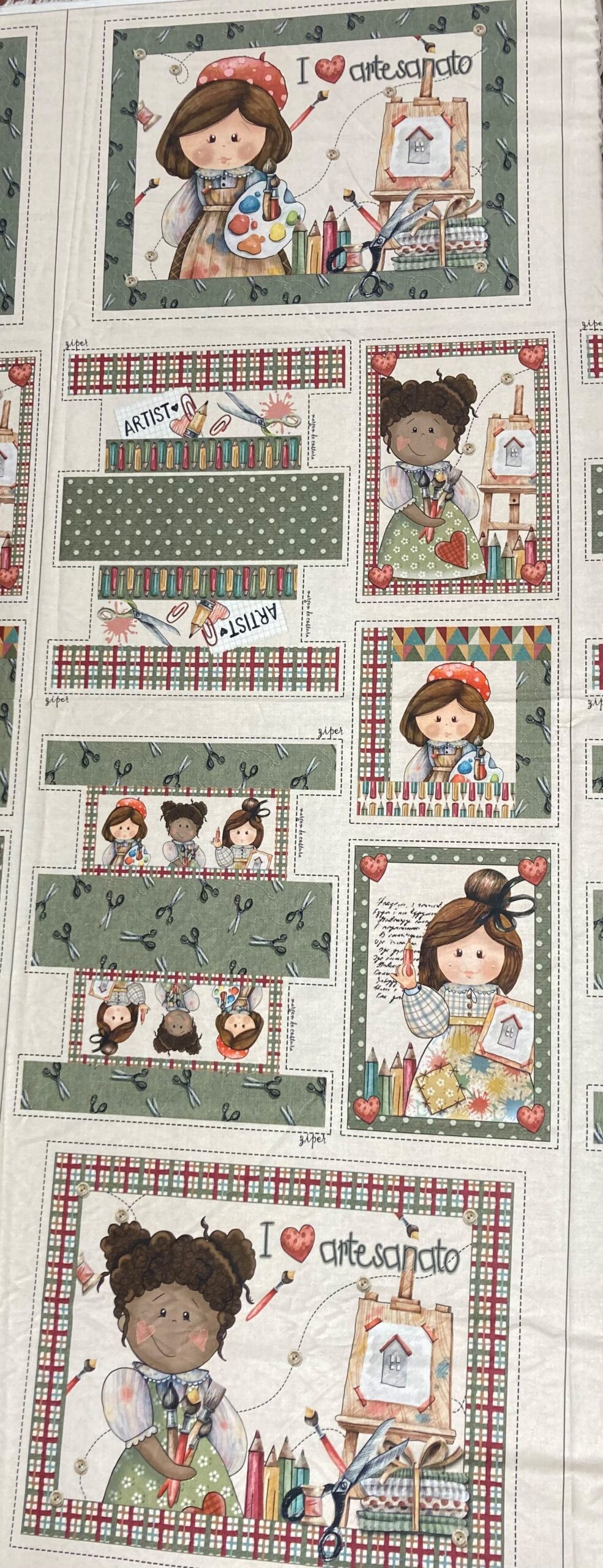 Panel algodón Pintora