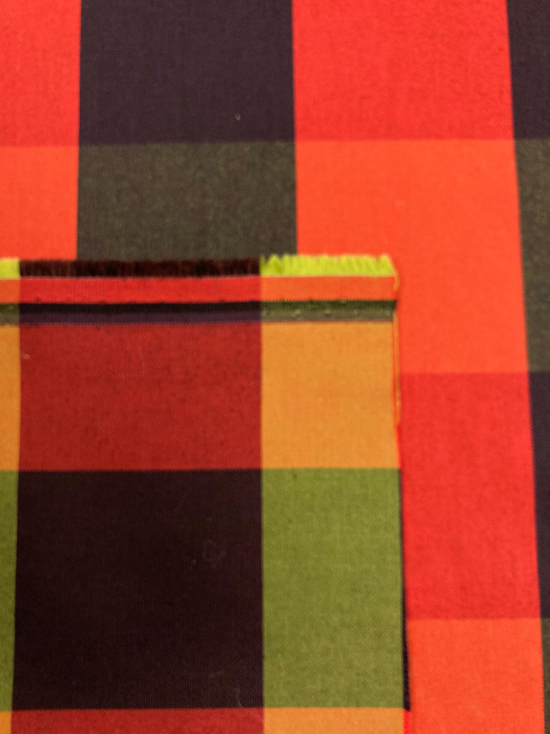 Cuadros Claudia verde/naranja/negro