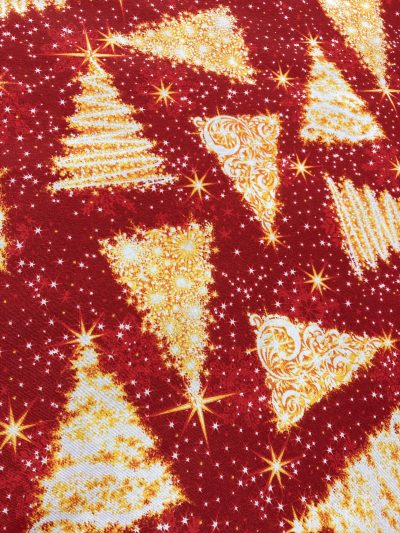 Loneta Navidad árbol f.rojo