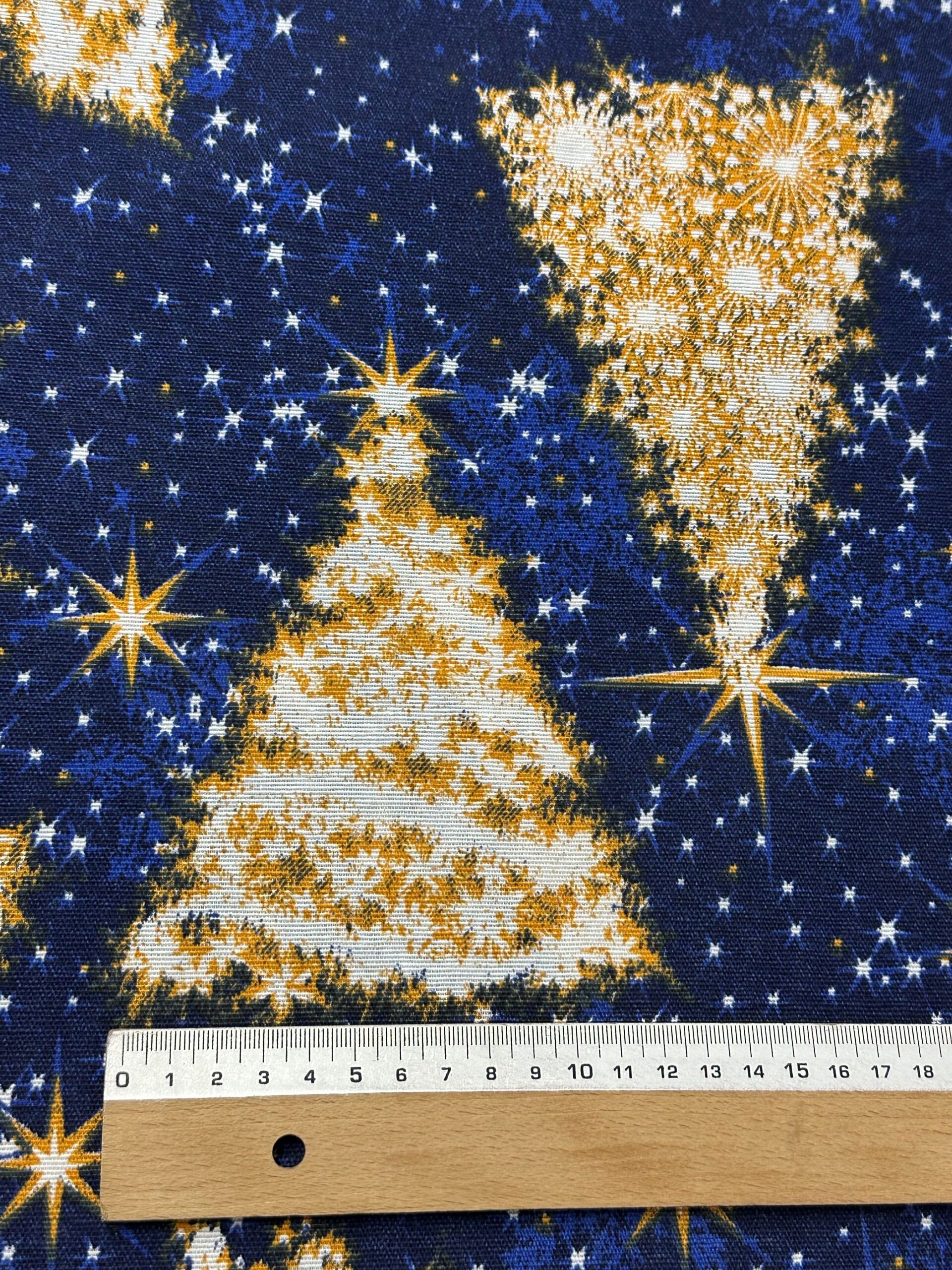 Loneta Navidad árbol f.azul