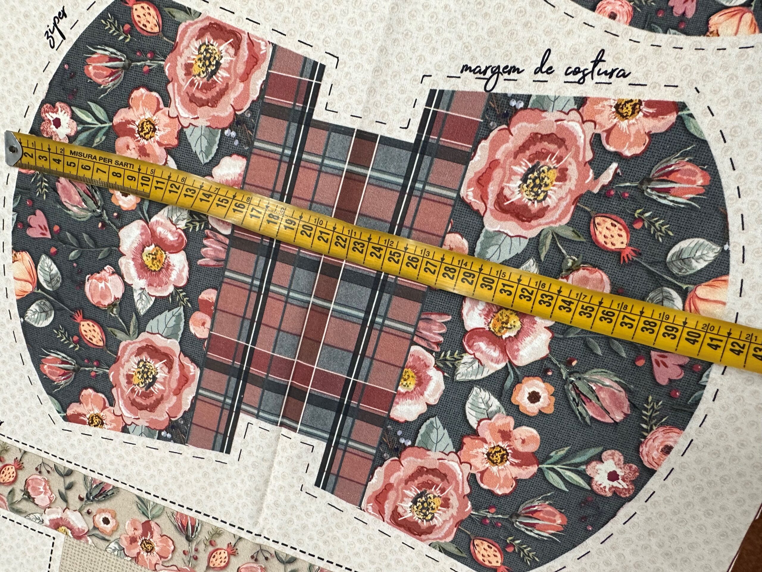 Panel algodón Flores