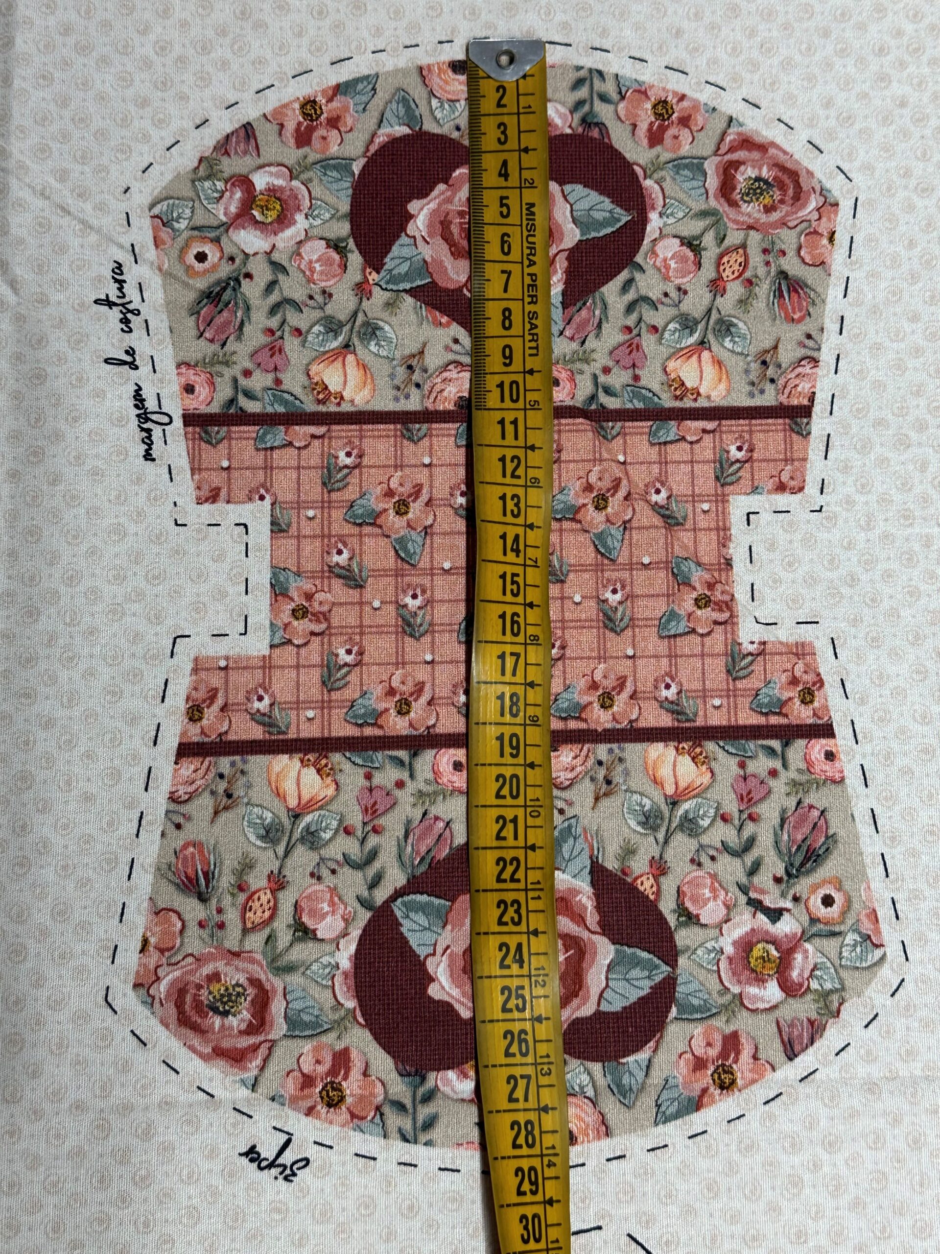 Panel algodón Flores