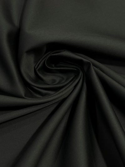 Algodón Satén liso negro*