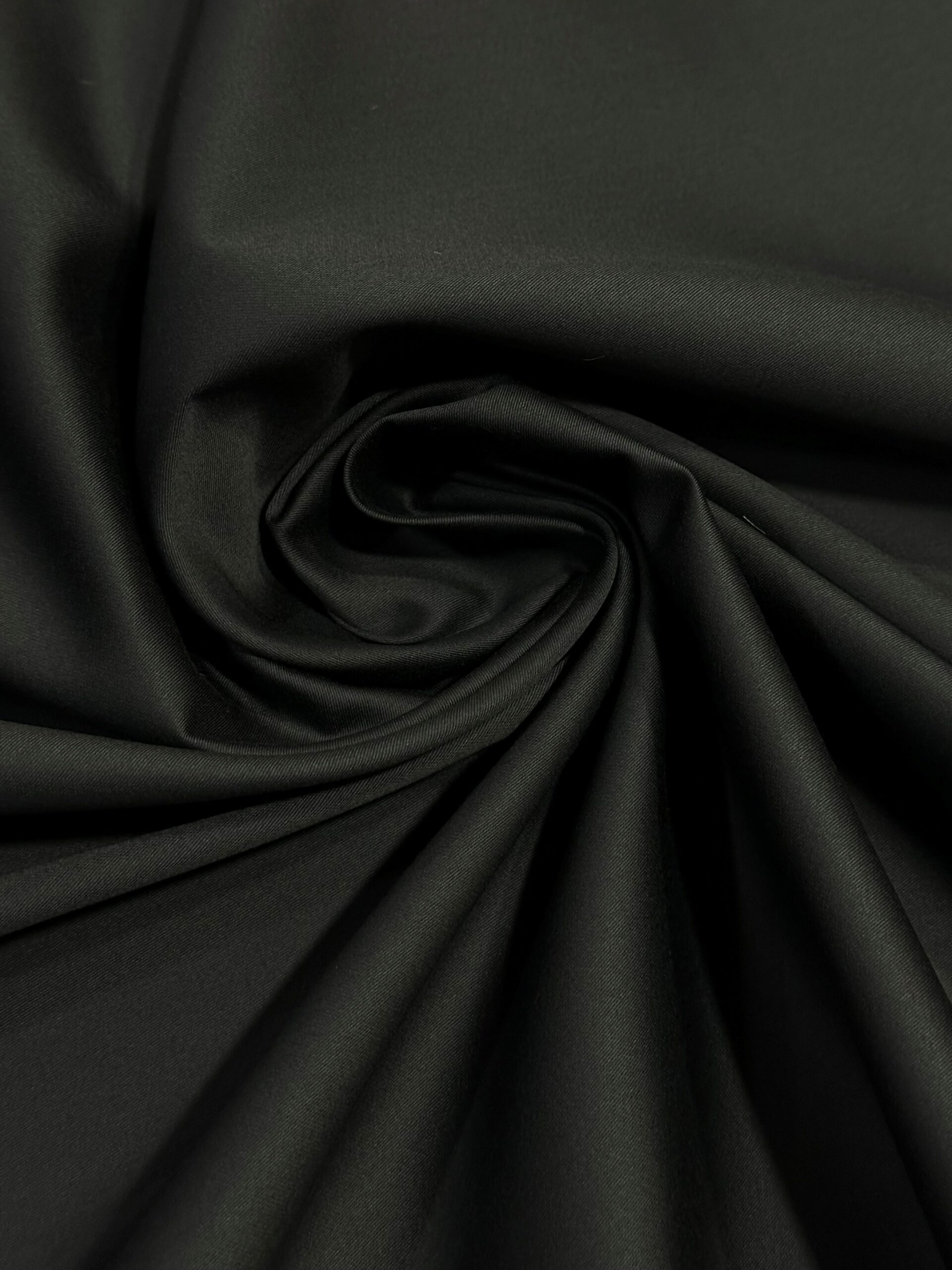 Algodón Satén liso negro*