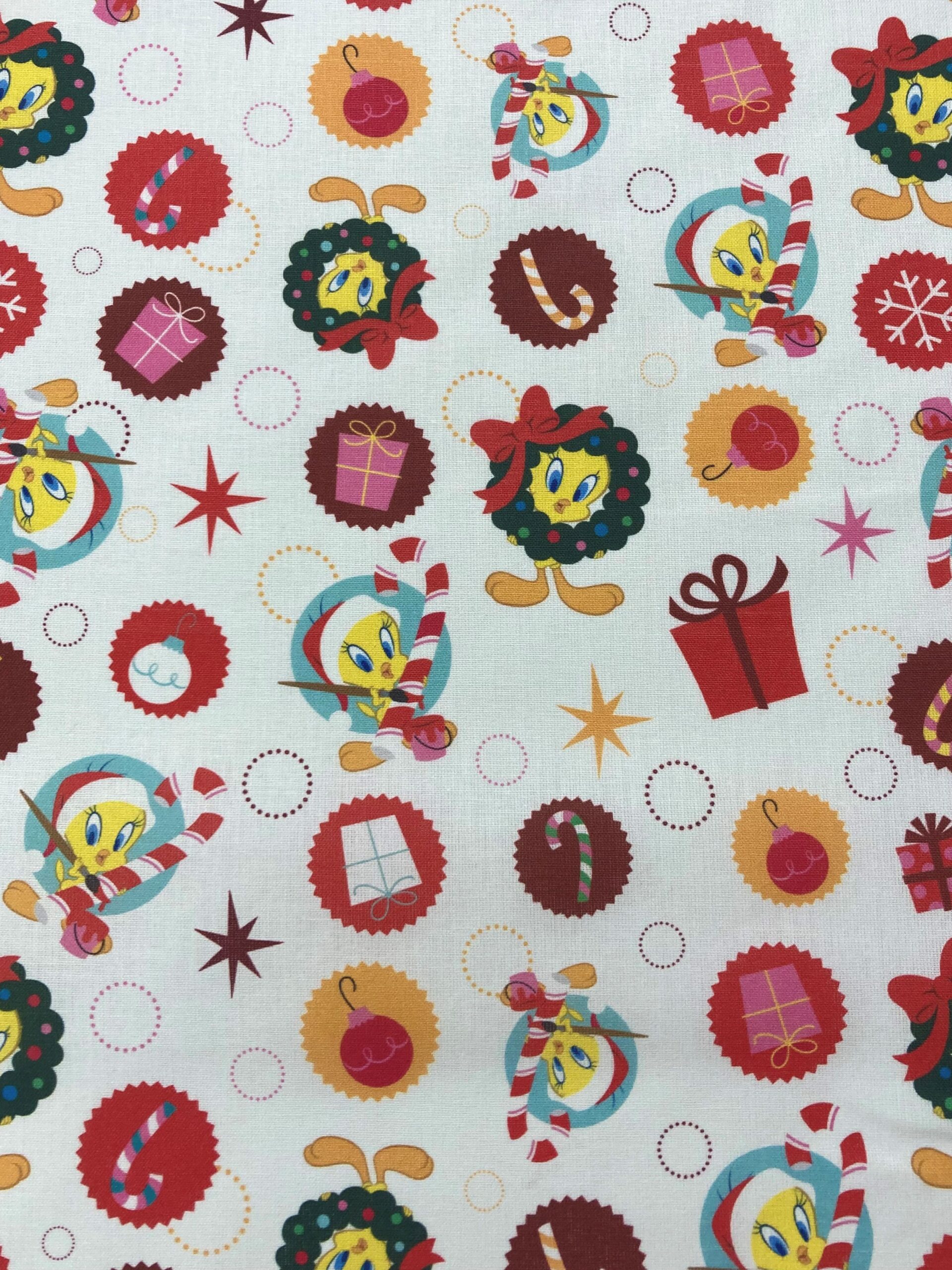 Algodón Navidad Piolín f. blanco