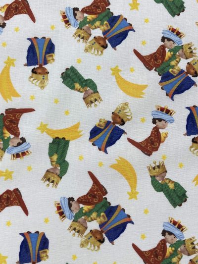 Algodón Navidad Reyes Magos