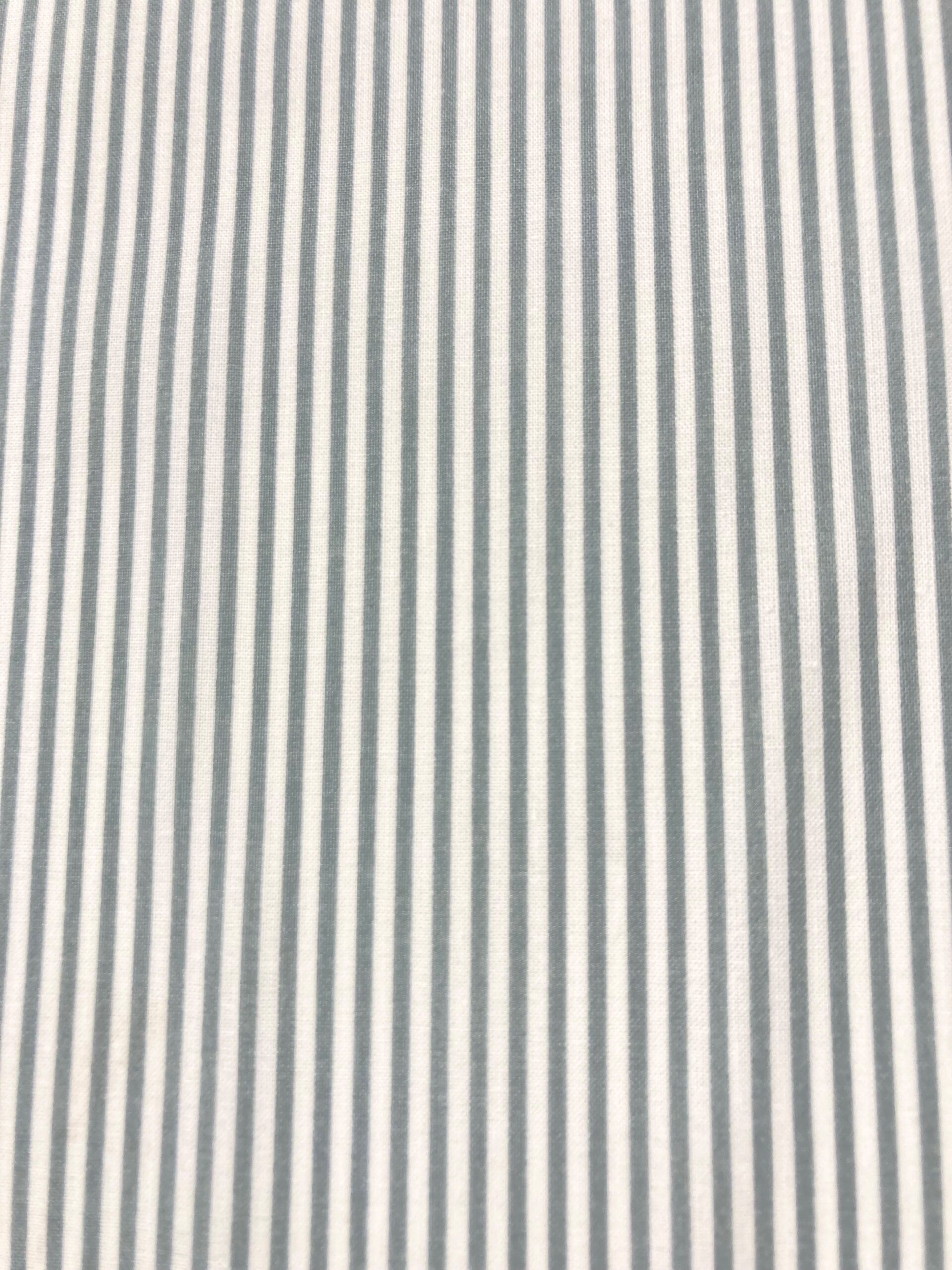 Algodón rayas gris
