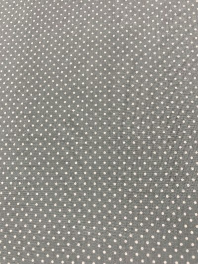 Algodón lunares blancos f.gris