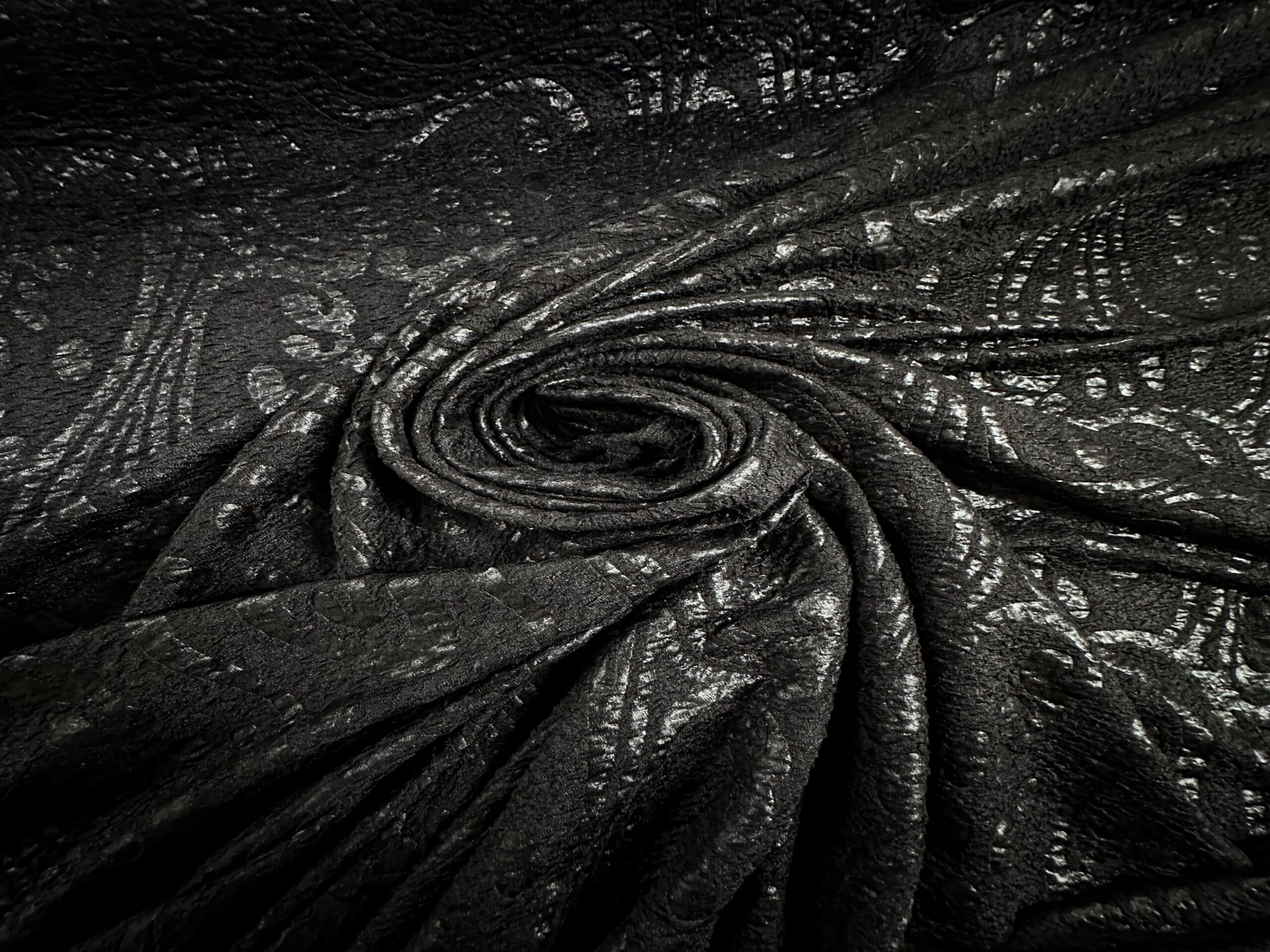 Punto gofrado Atenas negro