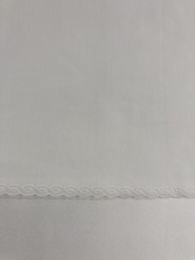 Batista Blanca Algodón Bordada Lucía