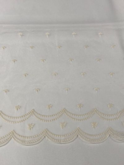 Organza bordada beig Candela
