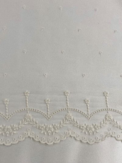Organza bordada blanca Lidia