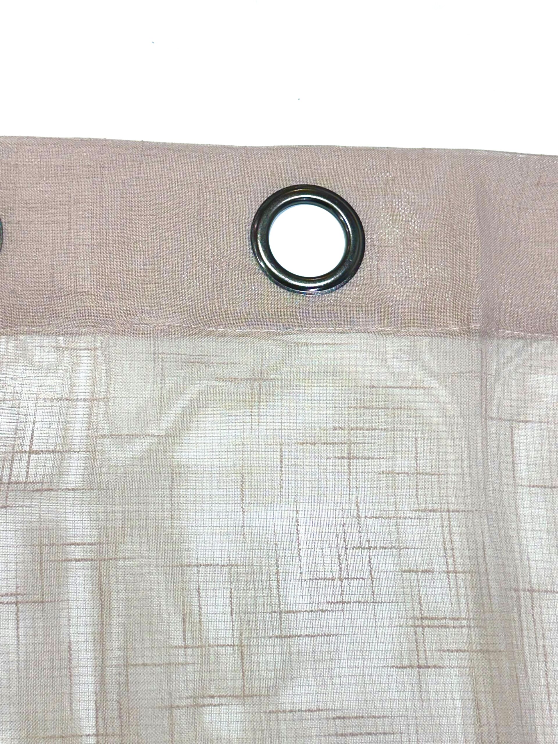 Visillo confeccionado Daniela Beige tostado