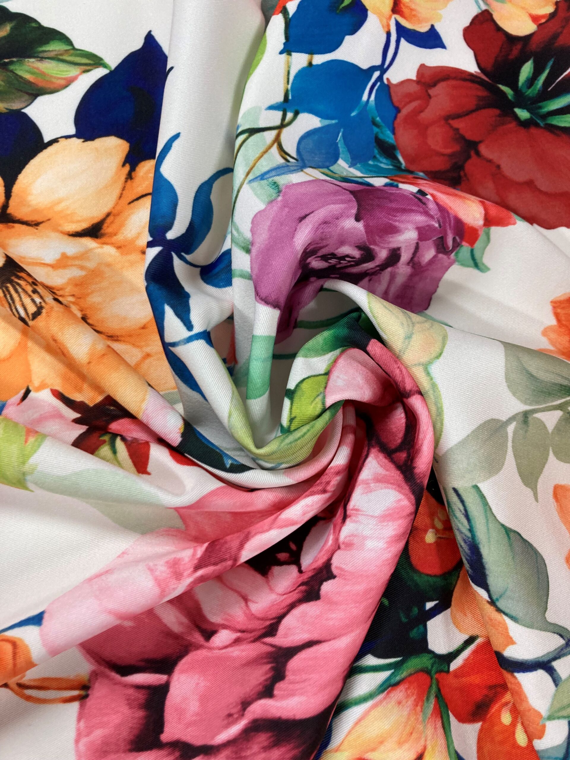 Bielástico gabardina azahar f.blanco