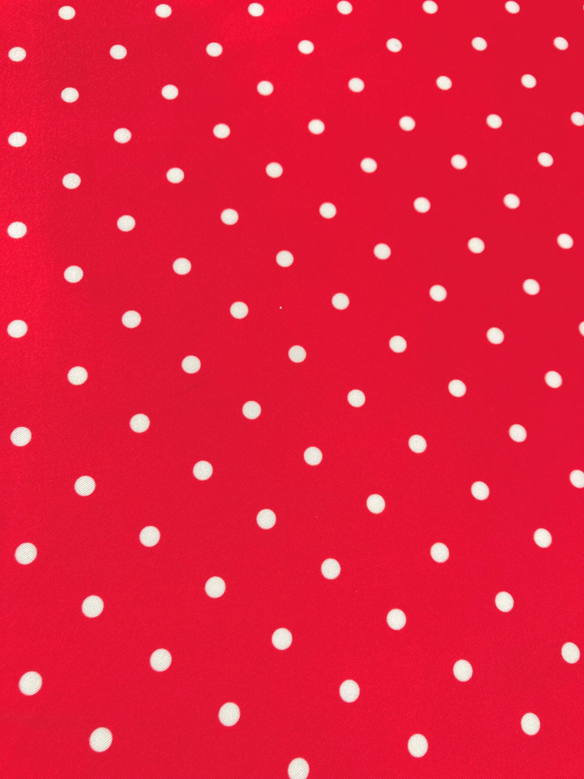 Bielástico gabardina lunar blanco f.rojo