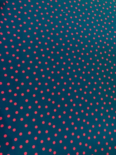 Bielástico gabardina lunar fucsia f.azul azafata