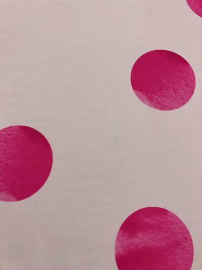 Bielástico gabardina lunar grande fucsia f.rosita