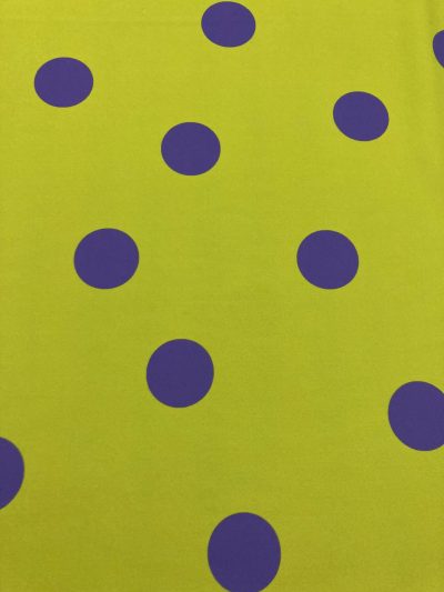 Bielástico gabardina lunar morado f.verde