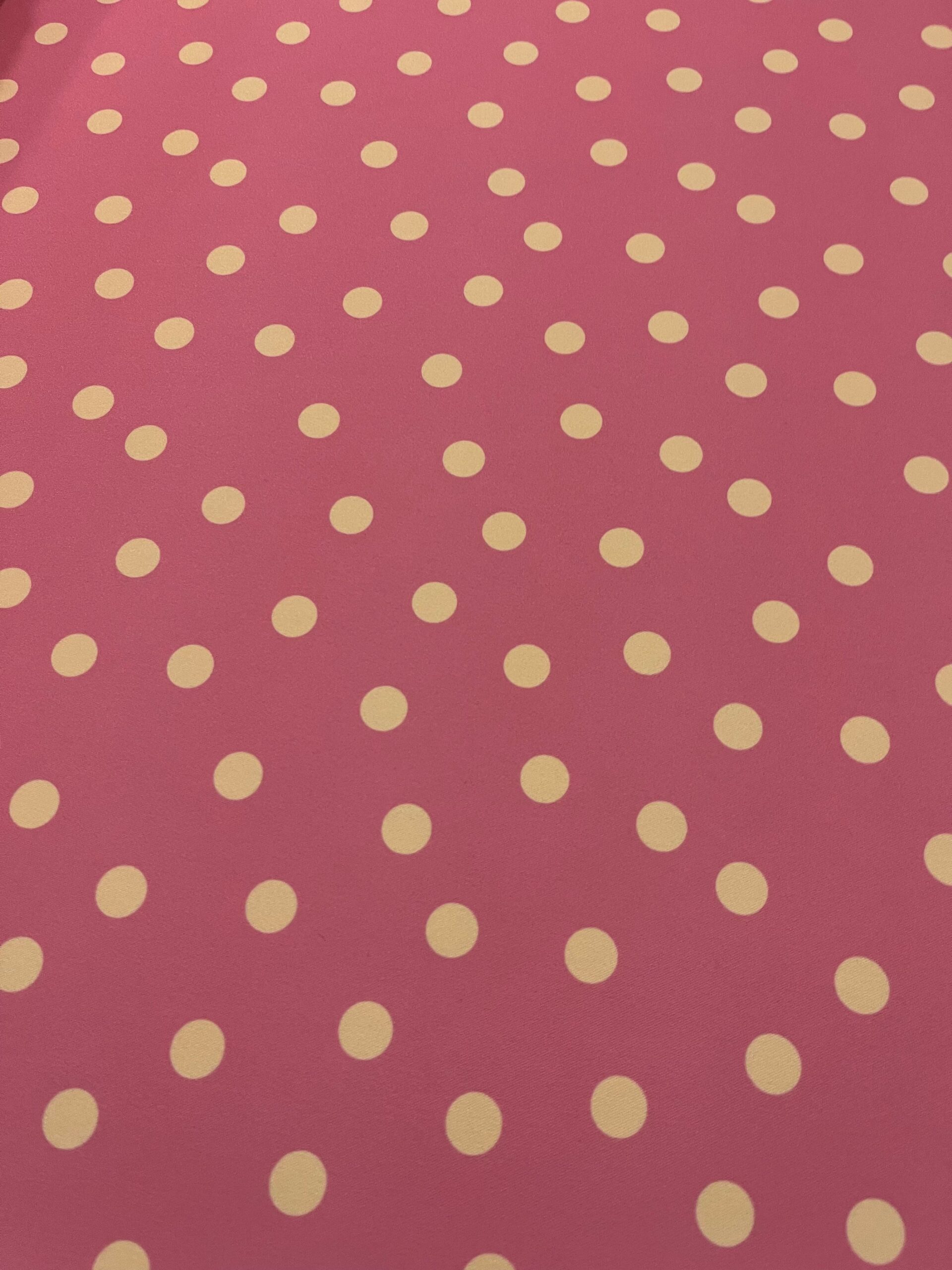 Bielástico gabardina lunar naranja pastel f.rosa