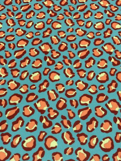 Bielástico gabardina animal print