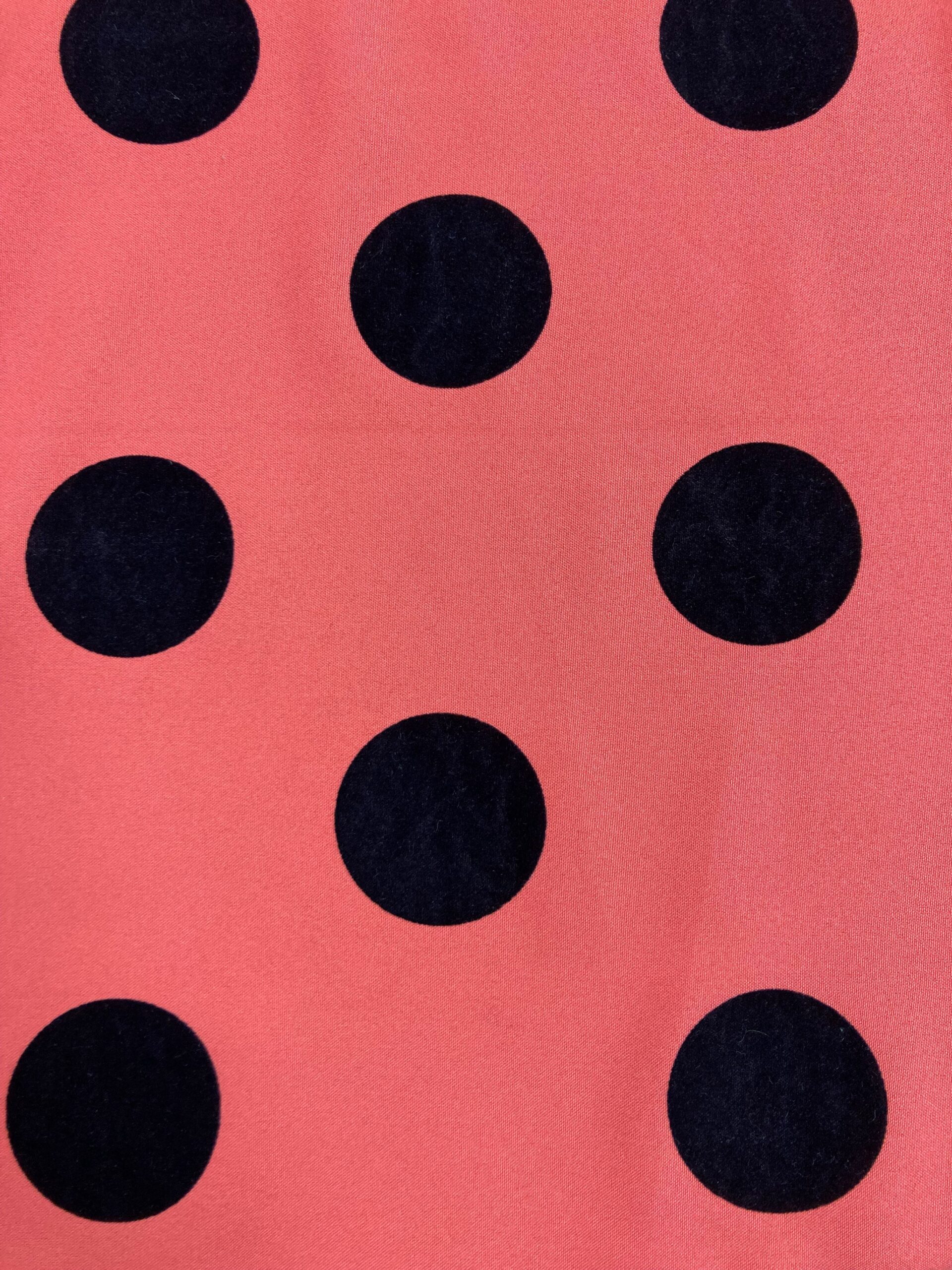 Strech Coral lunar flocado terciopelo negro*