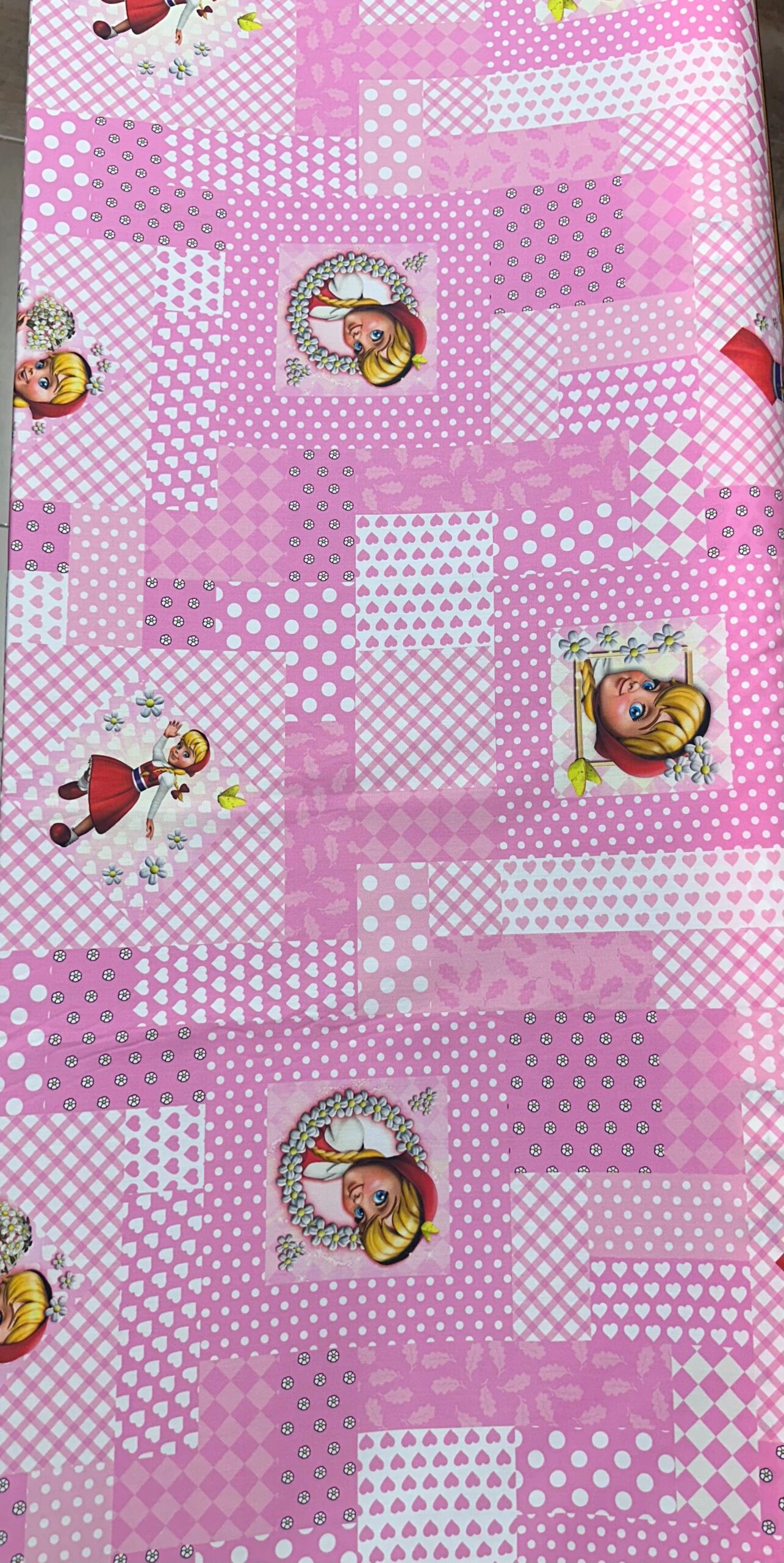 Algodón caperucitas patchwork