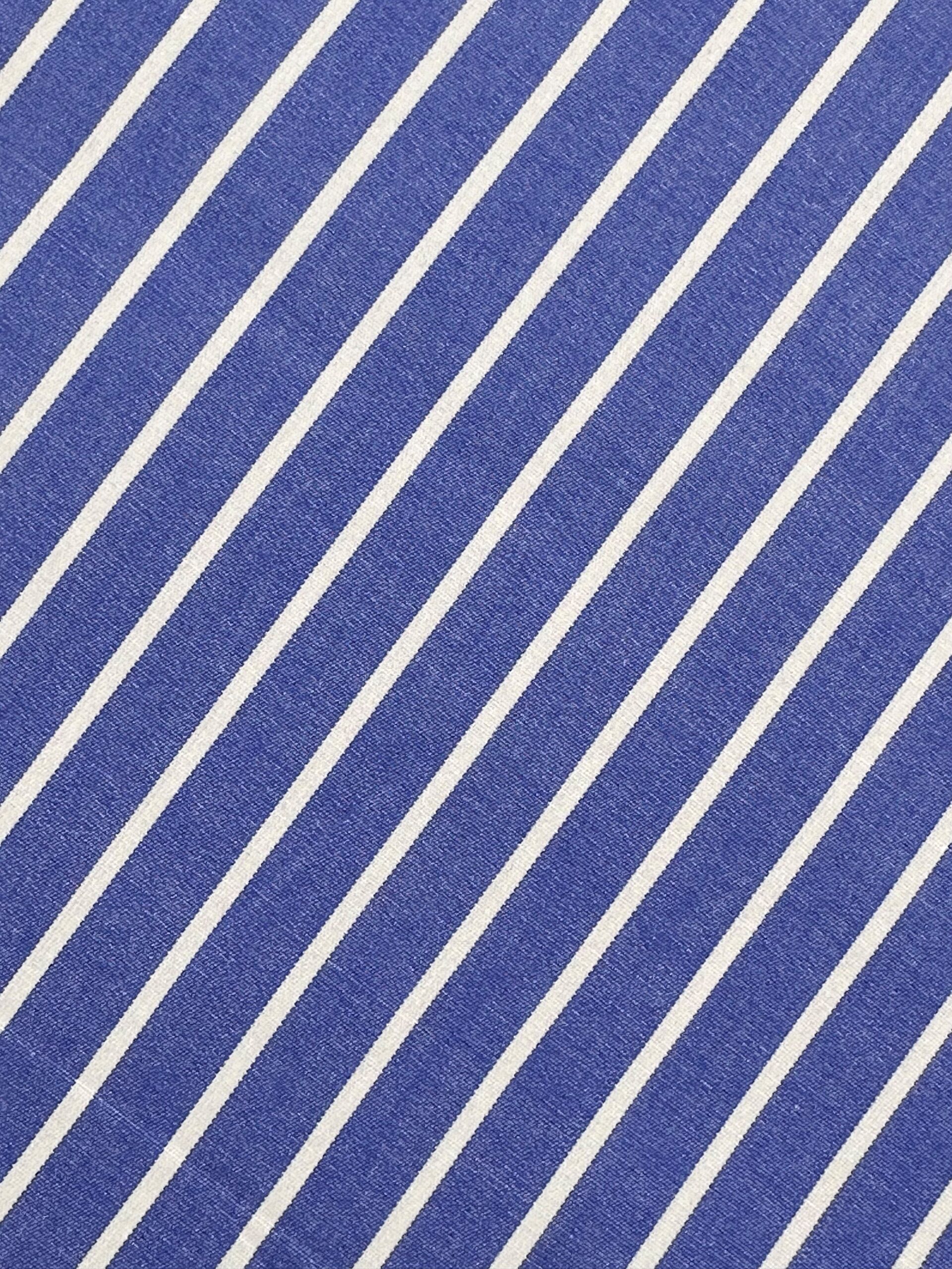 Algodón rayas azul