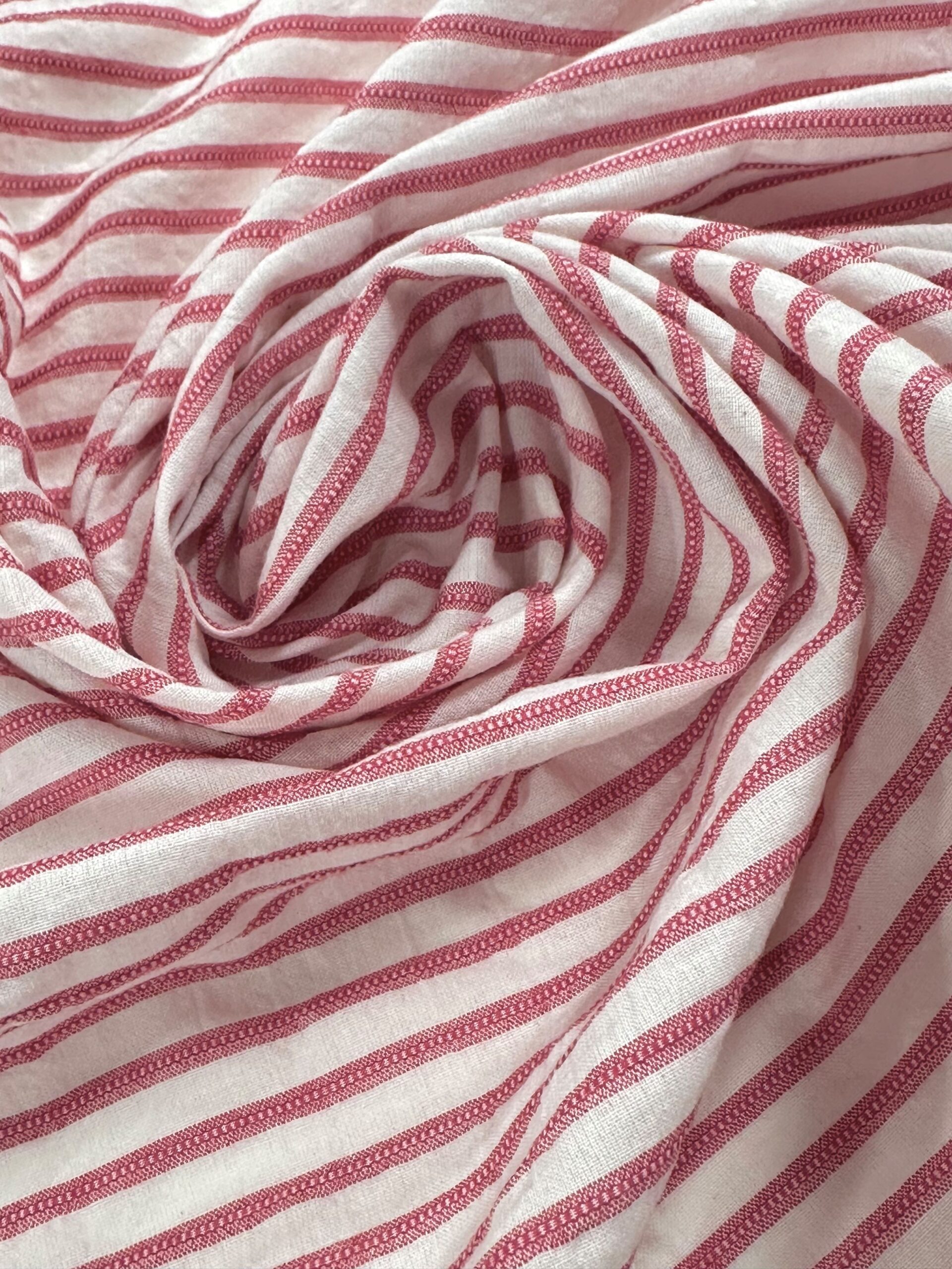 Algodón rayas rojas Adan