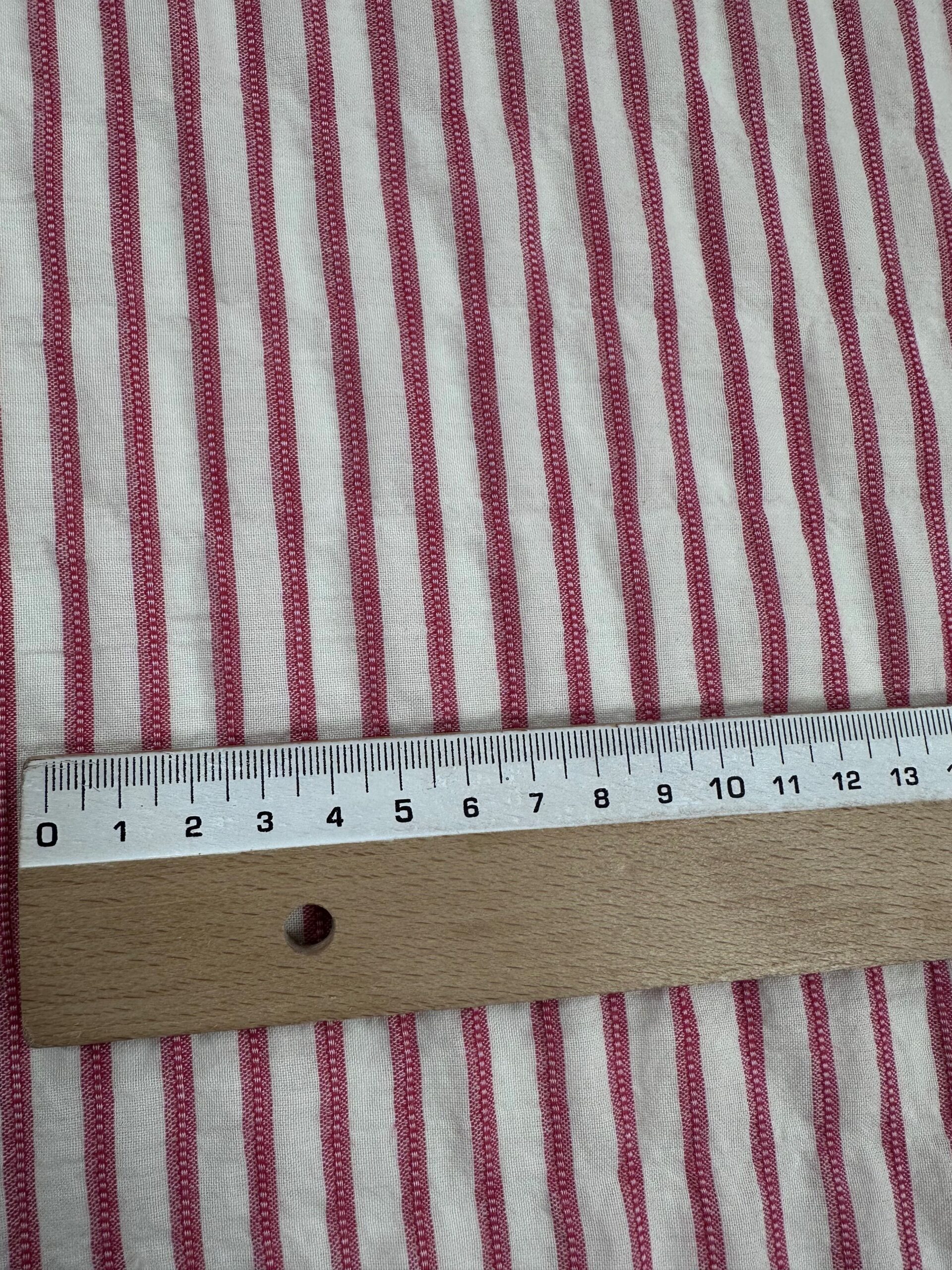 Algodón rayas rojas Adan