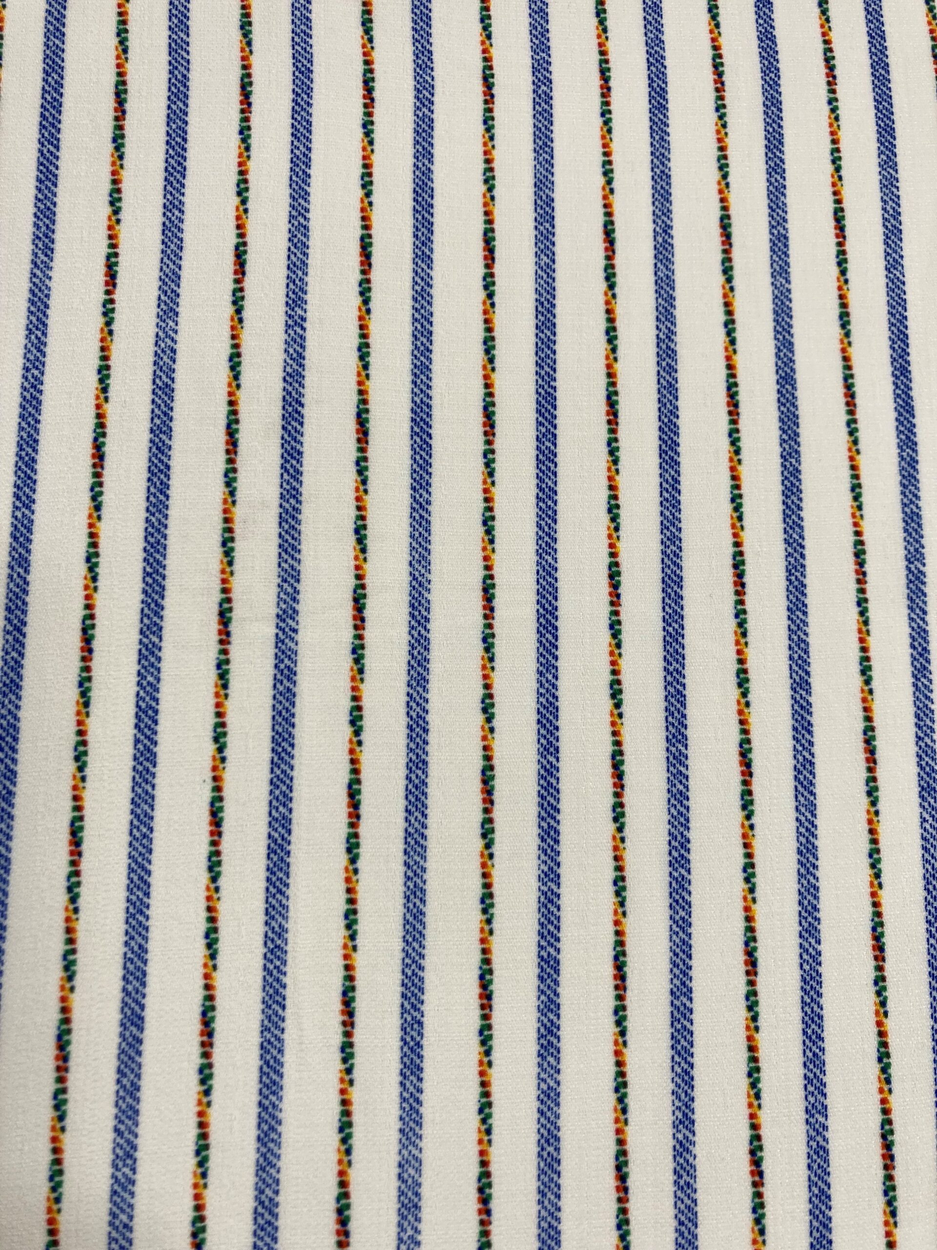 Algodón rayas azul-colores