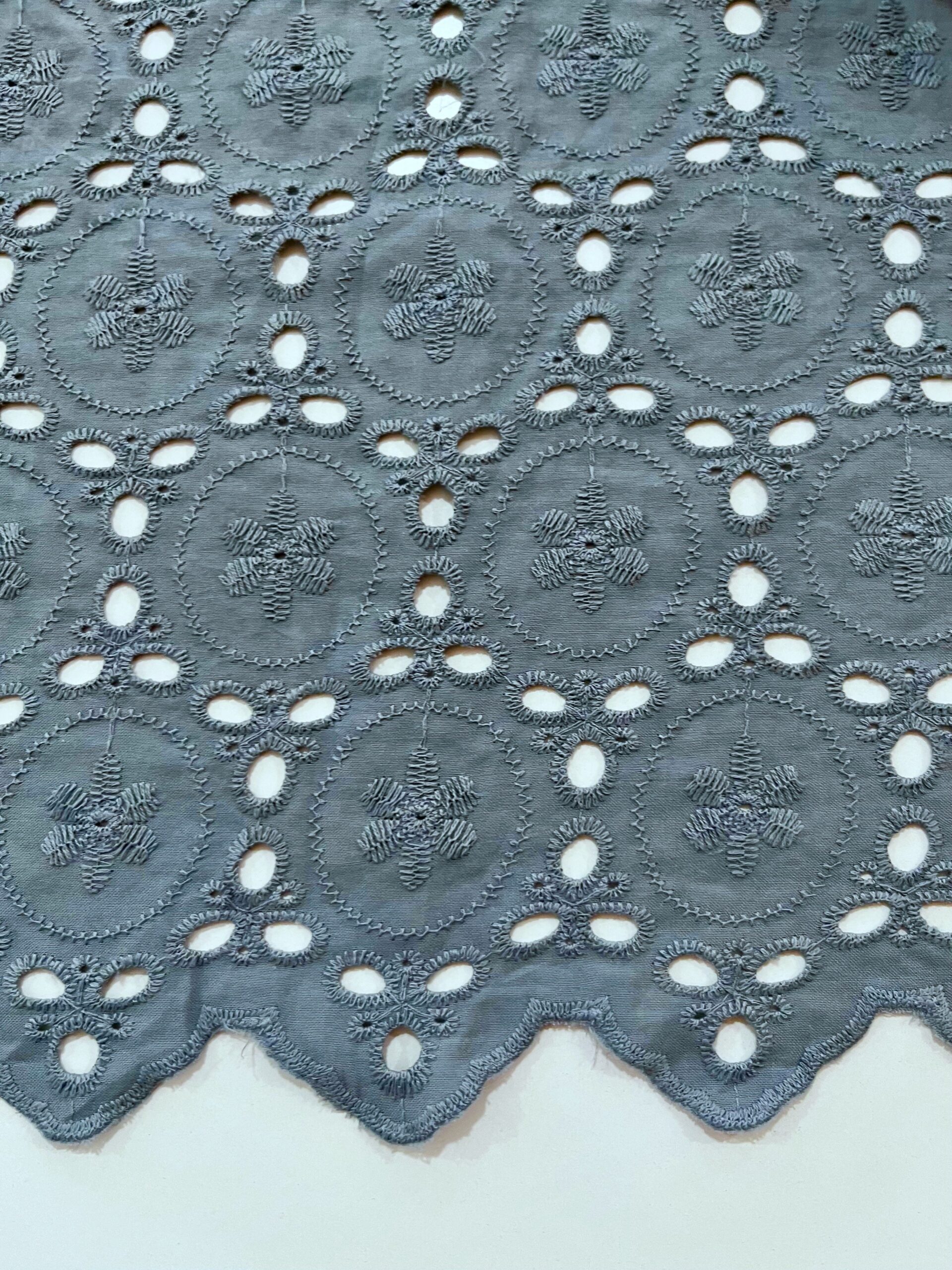 Batista algodón Alondra azul