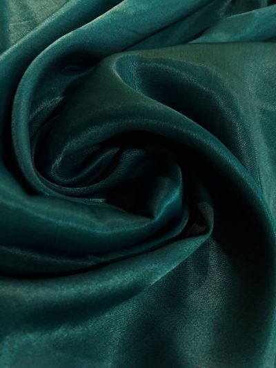 Raso viscosa verde petróleo