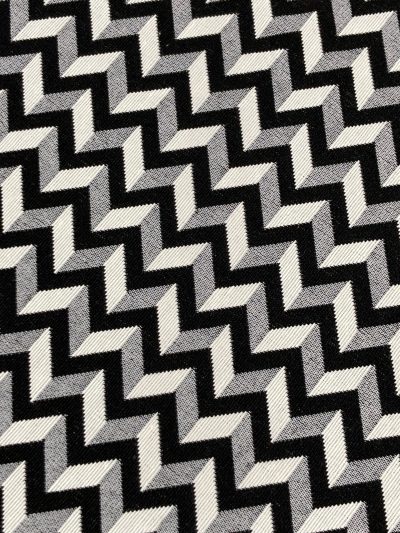 Jacquard Zig Zag blanco-negro