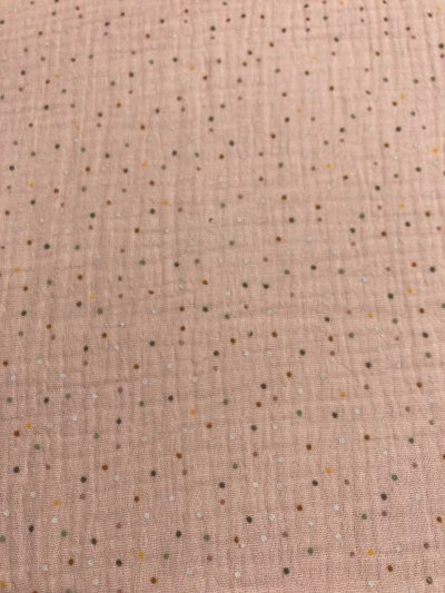 Doble Gasa f.rosa topitos