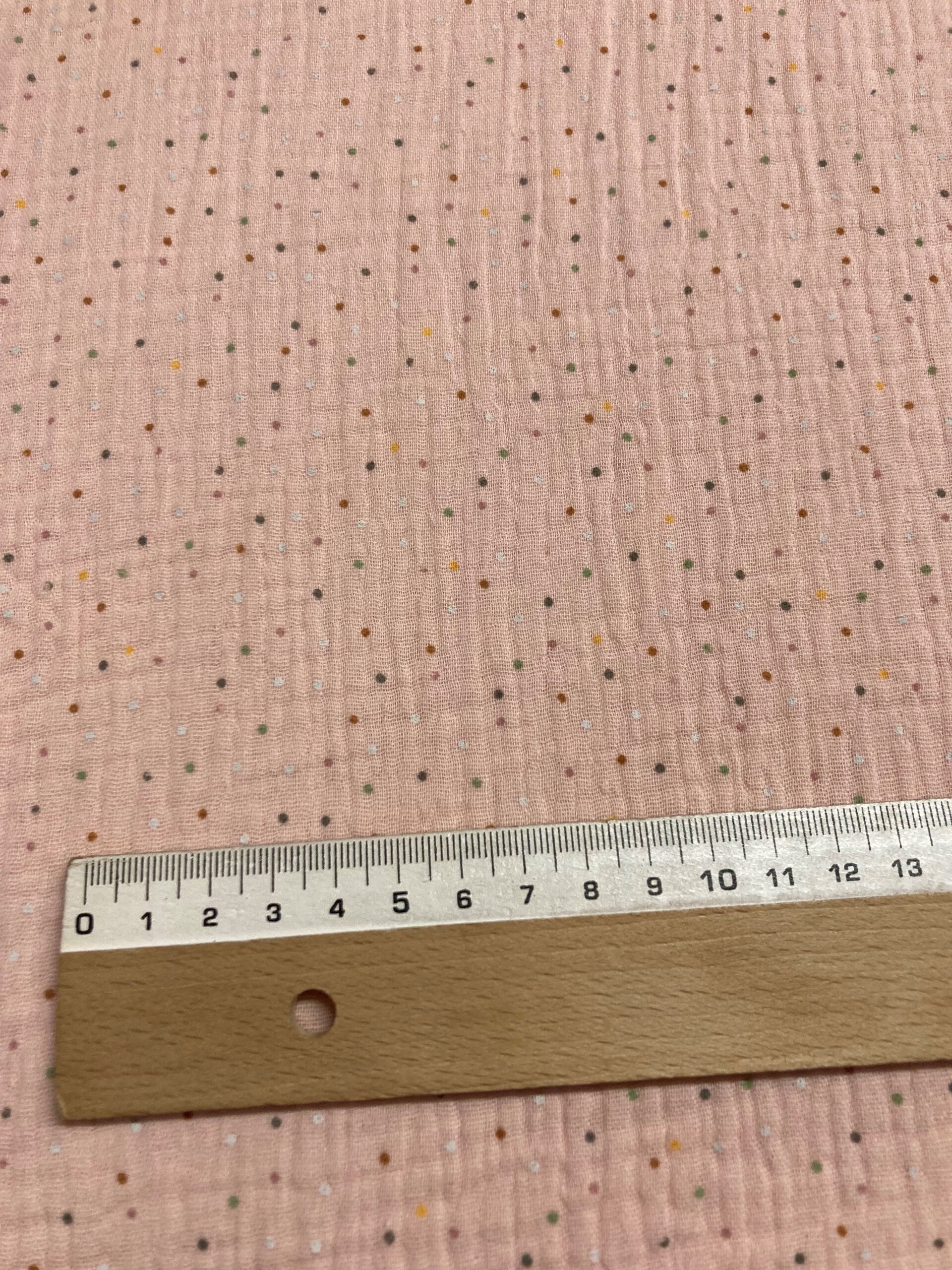 Doble Gasa f.rosa topitos