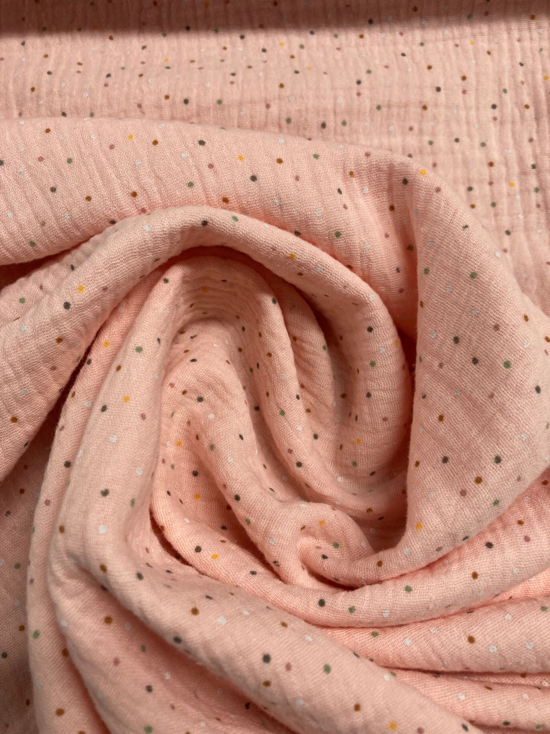 Doble Gasa f.rosa topitos