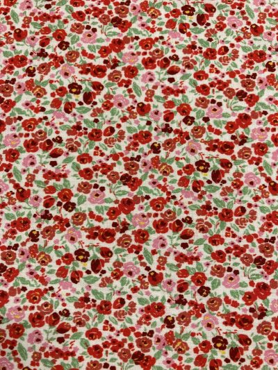 Algodón Mota pop rojo