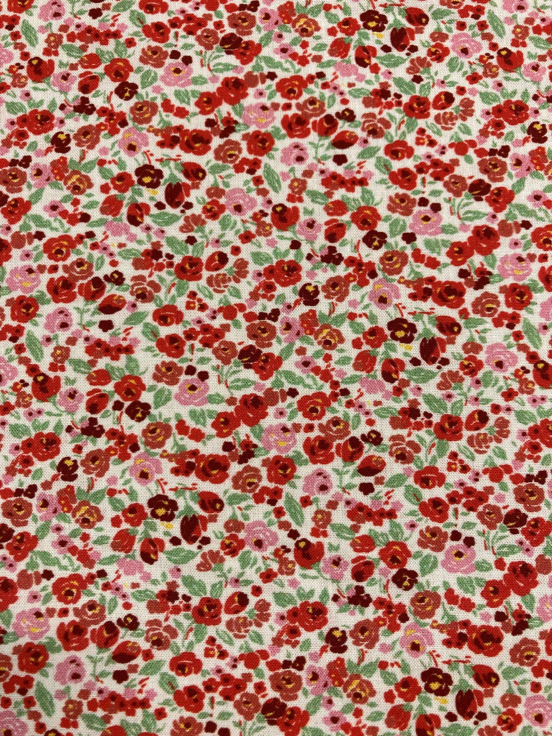 Algodón Mota pop rojo